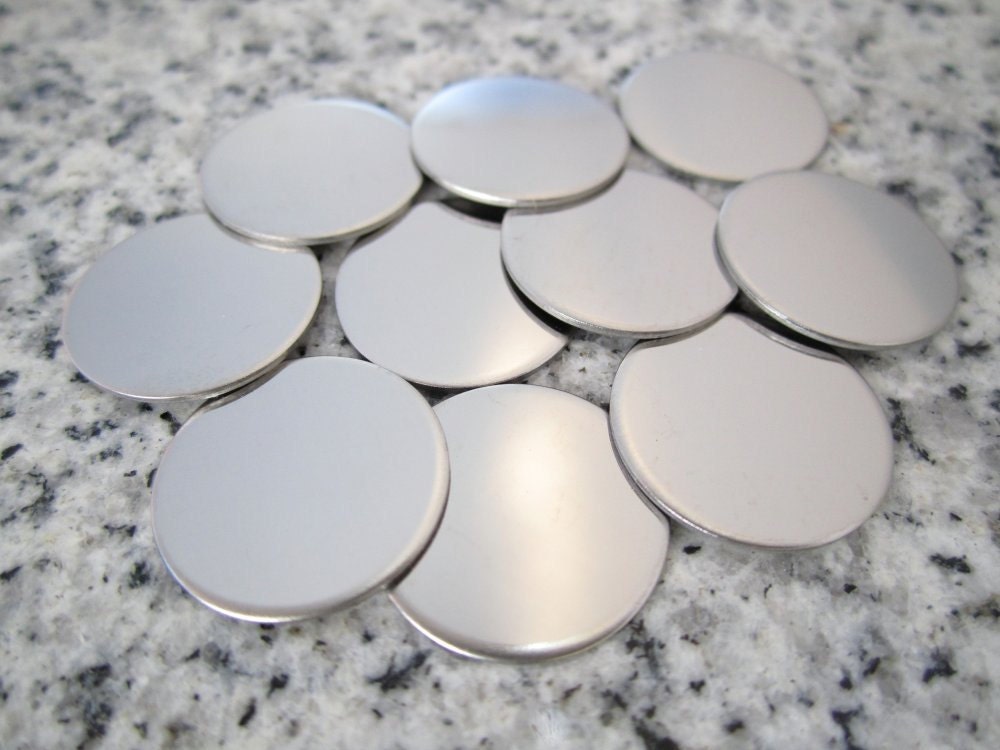5/8 16MM Round Disc Stamping Blanks 22g Stainless