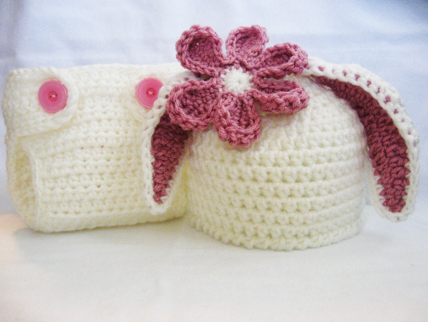 Crochet-Baby-Pattern-BEAR-MOUSE-BUNNY-EAR-HATS- | eBay