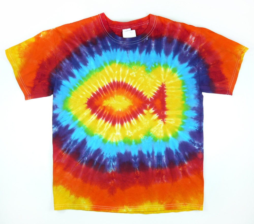 Fish Shirt Adult Tie Dye T Shirt Rainbow Colors