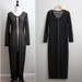 Vintage Bohemian Black Sheer Maxi vest /cardi. One size