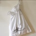 Shabby chic old fabric bag, laundry bag, gift for her. Printed from original paint . French country home decor