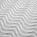 Hand Knitted Ripple Afghan - White