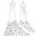 dress sketch of YOUR special dress - a perfect gift...