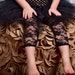 Choose RED, HOT Pink, IVORY, Light Pink, Black, White- Lace Leggings Tights for Infant - Toddler