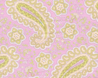 01572 Free Spirit Annette Tatum Fall House 2009 Collection Paisley in Rose color- 1 yard