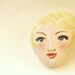 Painted stone. portrait on stone