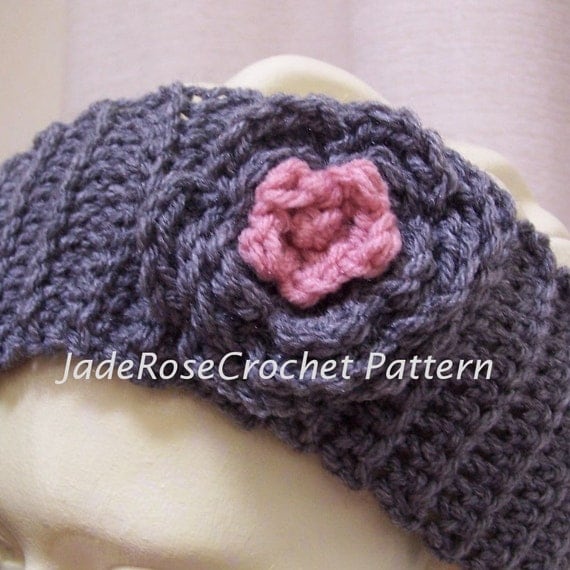 Crochet Headband Pattern, Headwrap Crochet Pattern, Flower ...