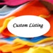 This is a custom listing for kimbisue96