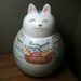 Cat Cookie Jar Canister made in Italy for Pier 1 in the 80's