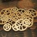 Brass Gear Mixed Set of 20 -- Steampunk and Scrapbooking Supplies