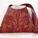 Burgundy baroque gold scroll handbag RESERVED FOR TRACY rich oxblood maroon claret red wine chestnut renaissance mulberry aubergine