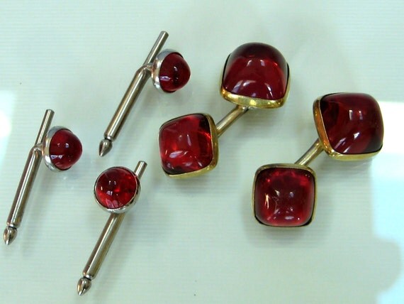 Cufflinks and stud set