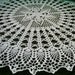 White Crochet Doily / Large Doily / Pineapple / Round 28 " / Lace