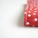 Valentines red white polka dot Day planner for 2013, A5 cloth covered diary, handmade greengrass planner on Etsy