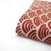 Oxblood burgundy red natural waves A6 fabric covered 2013 diary or day planner, greengrass2