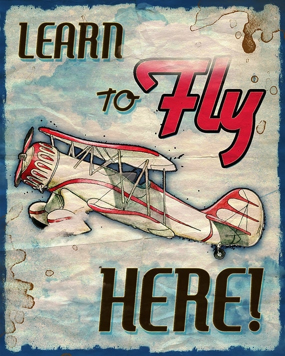 Vintage Airplane Poster 5