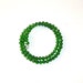 Womens Emerald Green Beaded Wrap Bracelet