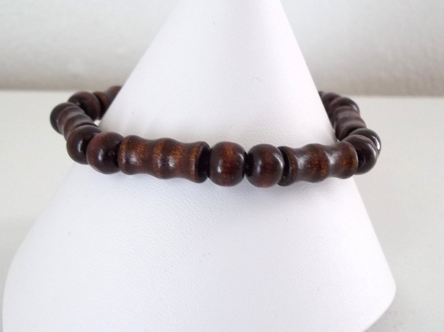 Wood Stretch Bracelet by jewelrybyjones on Etsy