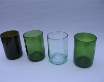 Tumbler Recycled Wine Bottle Glasses - Set of 6