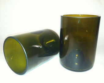 Tumbler Recycled Wine Bottle Glasses - Set of 2