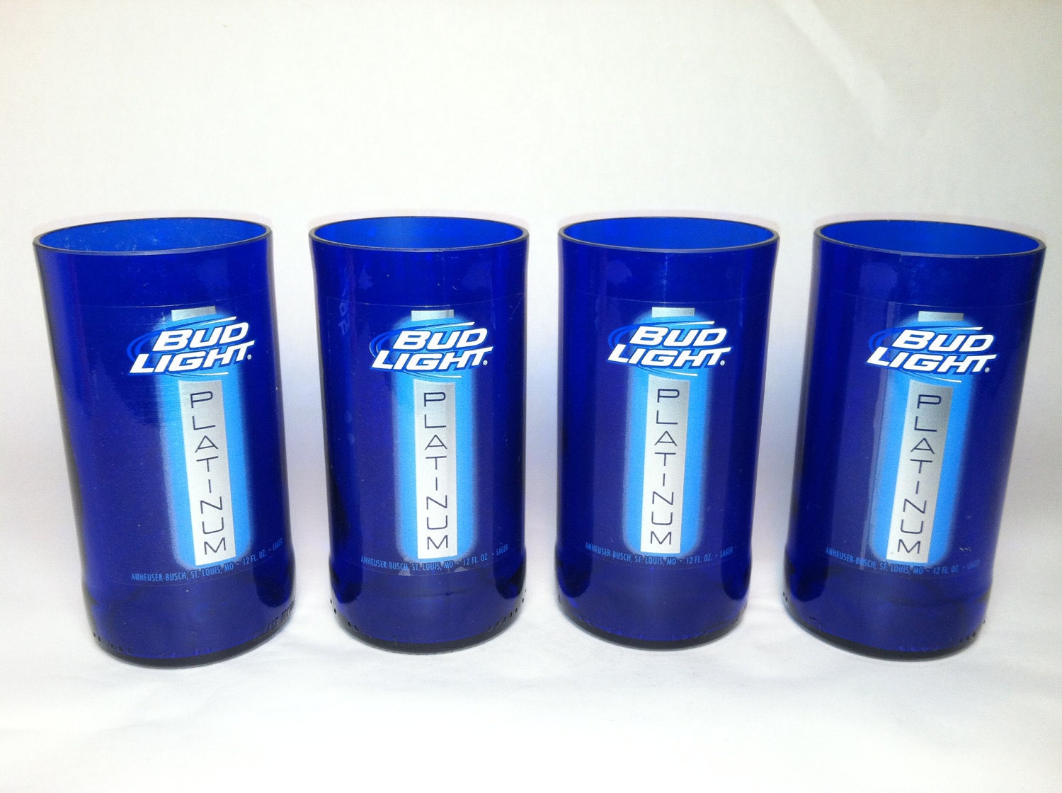 Bud Light Platinum Purple Recycled Glasses Set of 4