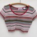 Vintage 90s Earthy Knit CROP TOP