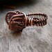 Copper Wrapped // Antiqued // Raw Ruby // Wire Ring