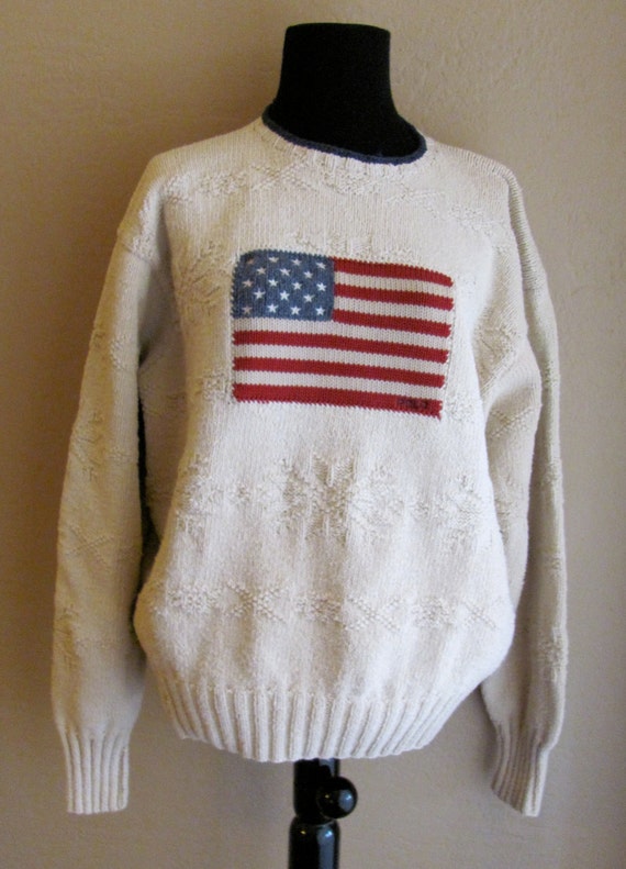 polo ralph lauren sweater american flag