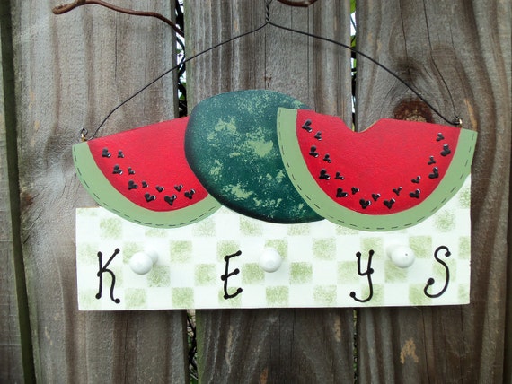 Watermelon key ring holder