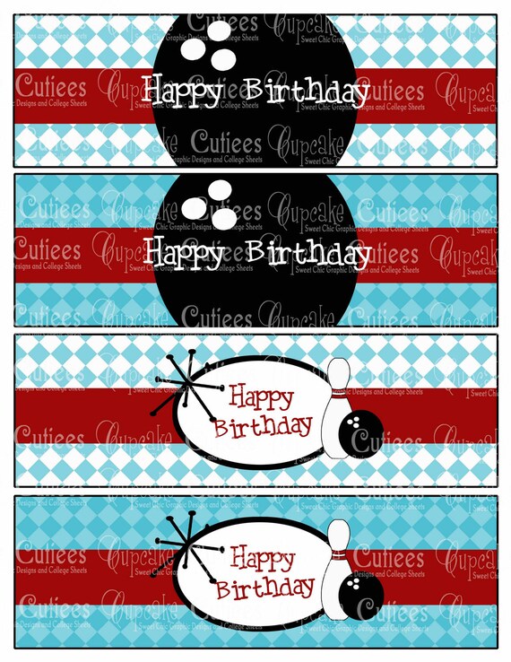 items similar to retro bowling party happy birthday and