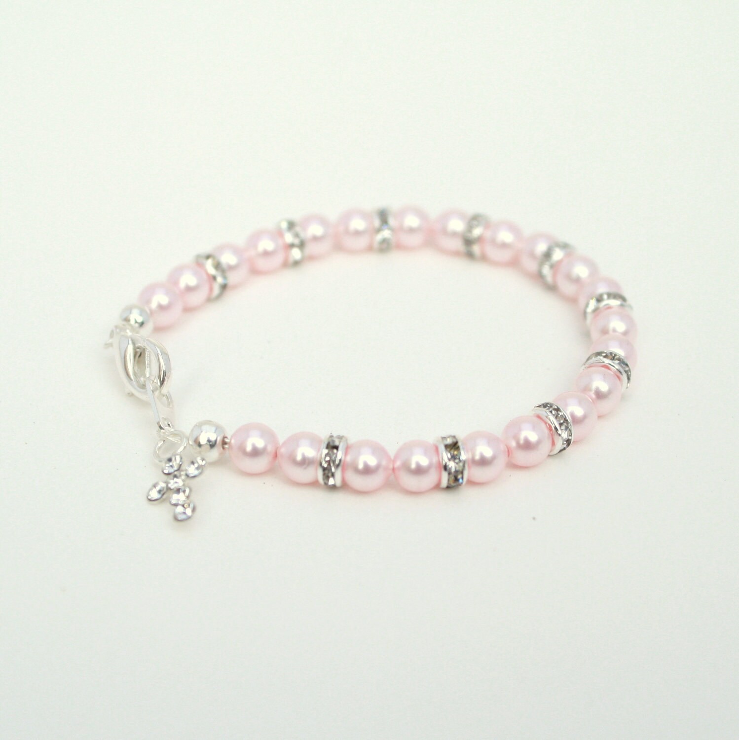 Baptism Bracelet Baby Girls Child's Pearl Baptism