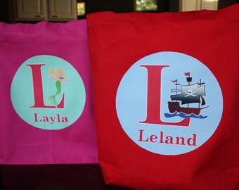 Large Personalized Tote Bag