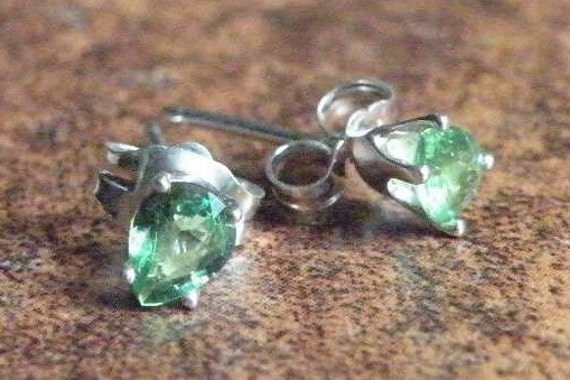 Genuine Tsavorite Earrings by Candiesthings on Etsy