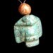 Ancient Turquoise Eagle Owl Bird Pendant with Antique Jade Beads by NeoWare