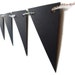 Halloween Paper Bunting, Black Wall Decor, Over the Hill Party Banner, Triangle Bunting Banner, Sleek Garland, Gothic Wall Hanging