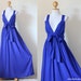 Royal Blue Maxi Dress - Bridesmaid Elegant V- Neck Dress : Love Party Collection