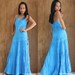 Blue Tie Dyed Maxi Dress : Exotic Collection
