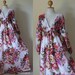 Boho Maxi Dress Long Sleeves Floral Print : Asian Blend Flower Girl Collection