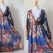 Boho Maxi Dress Long Sleeves Floral Print : Asian Blend Flower Girl Collection