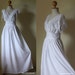 White Evening Dress - high waist bridesmaid Dress : Classy Gorgeous Collection