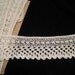 Vintage Hand Knitted Lace for Pair of Pillow Cases