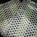 Vintage Green and White Polka Dot Rayon Fabric