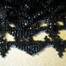 Vintage Black Glass Beaded Trim- Victorian