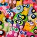 Halloween mini monster dolls . favors for kids . BFF . assorted little plush party favors .10 set . rainbow . zombie . creeters