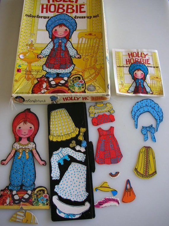 S A L E Vintage Colorforms Holly Hobbie and Barbie Set 1970s