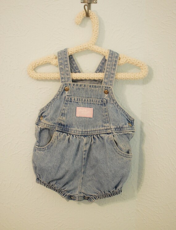 VINTAGE baby girl oshkosh bubble OVERALLS 69 months