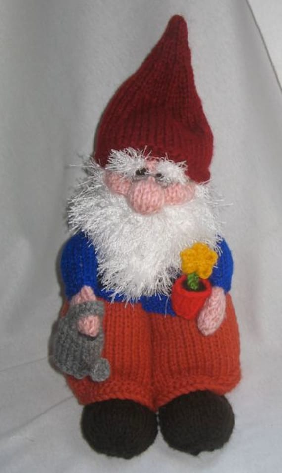 Gnome Tea Cosy and Toy Gnome - KNITTING PATTERN - pdf file by automatic download