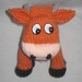 Red Jersey Cow - KNITTED TOY