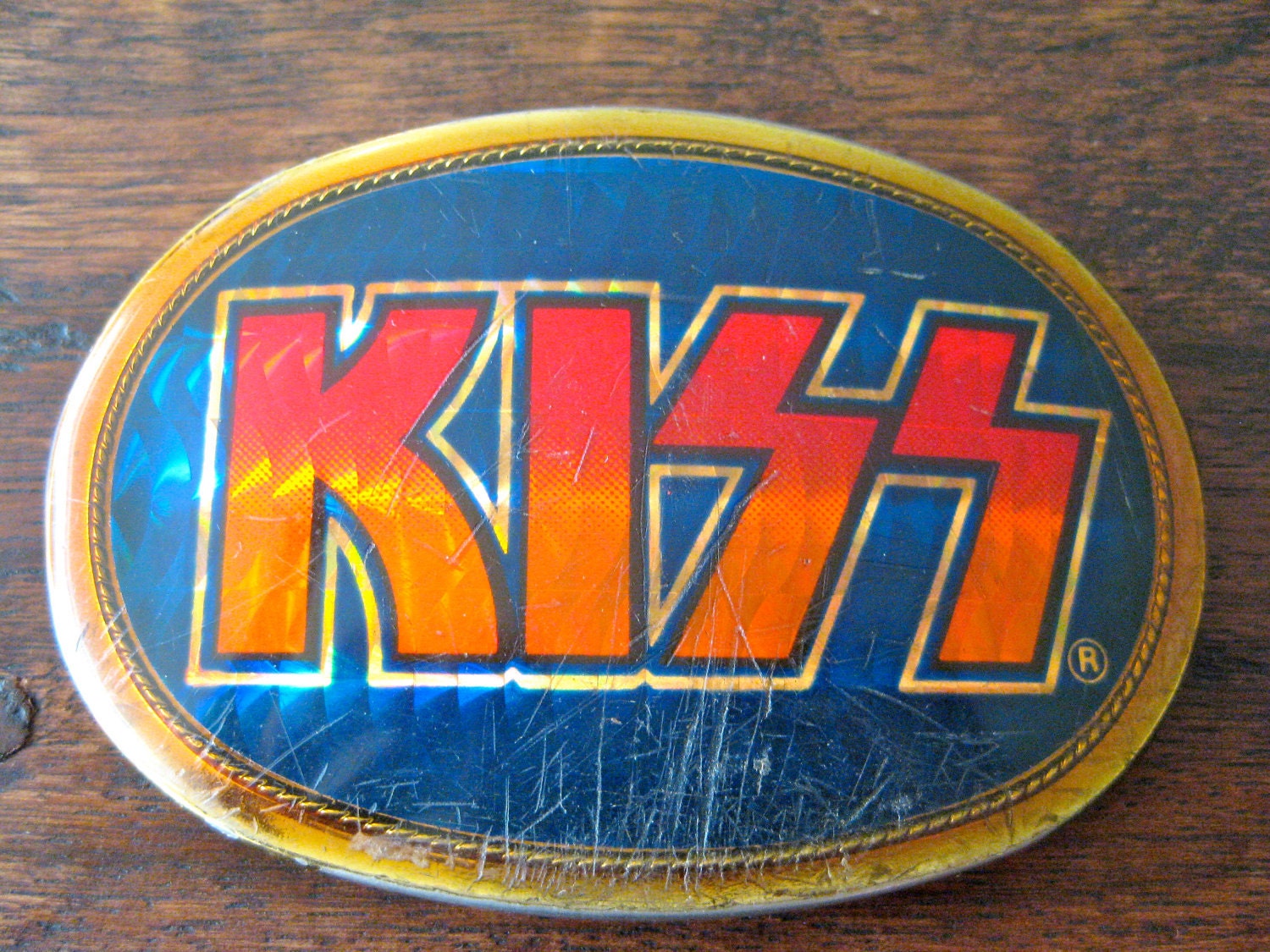 70s Vintage KISS PACIFICA belt buckle 1977 SALE