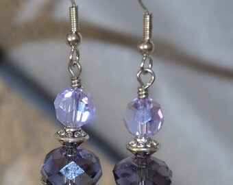 Ladies Earrings. Lovely Earrings. Swarovski Crystals Earrings. Dangle earrings